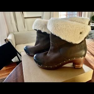 UGG Sherpa Lined Clog Style Boots